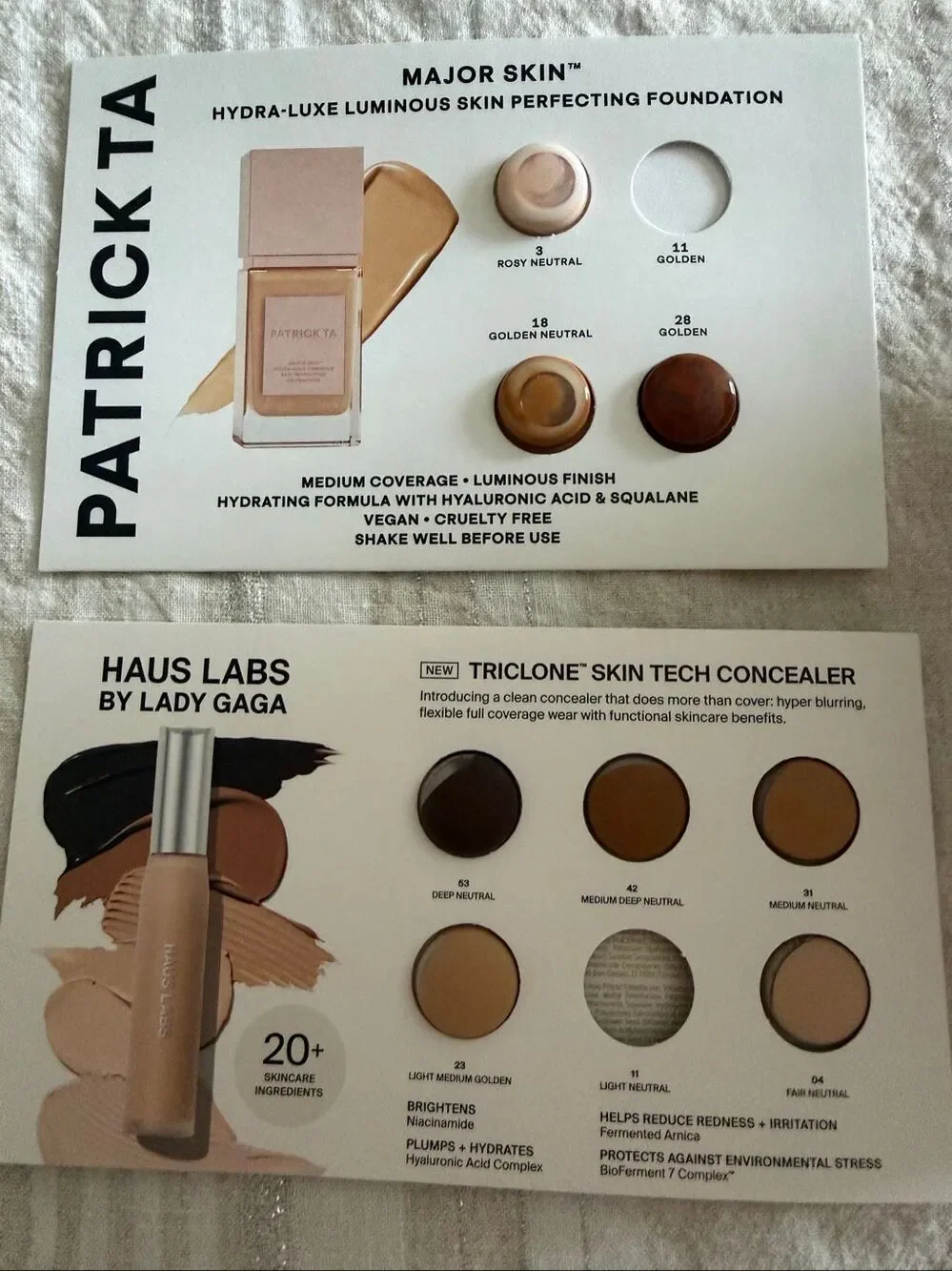 Sephora Foundation Sample Set